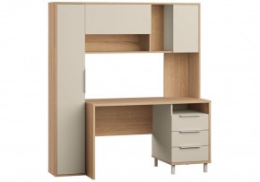 Компьютерный стол Комфорт 12.95 N дуб сонома / сатин в Тарко-Сале - tarko-sale.mebel24.online | фото