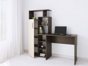 Компьютерный Стол Квартет-7 Дуб молочный/Венге в Тарко-Сале - tarko-sale.mebel24.online | фото