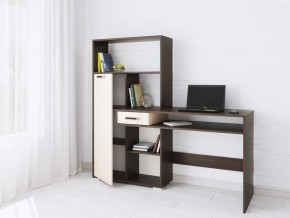 Компьютерный стол Квартет-8 венге/дуб молочный в Тарко-Сале - tarko-sale.mebel24.online | фото