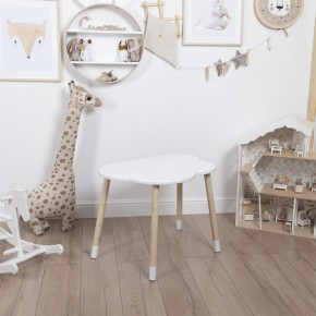 Комплект детский стол ОБЛАЧКО и стул ОБЛАЧКО ROLTI Baby (белая столешница/белое сиденье/береза ножки) в Тарко-Сале - tarko-sale.mebel24.online | фото