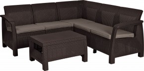 Комплект мебели угловой Корфу Релакс Сет (CORFU II RELAX SET) коричневый в Тарко-Сале - tarko-sale.mebel24.online | фото 2