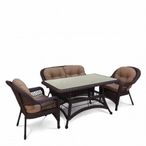 Комплект плетеной мебели T130/LV-520BB-Brown_Beige в Тарко-Сале - tarko-sale.mebel24.online | фото 1
