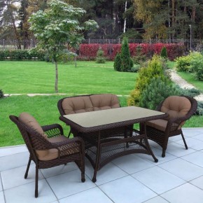 Комплект плетеной мебели T130/LV-520BB-Brown_Beige в Тарко-Сале - tarko-sale.mebel24.online | фото 2