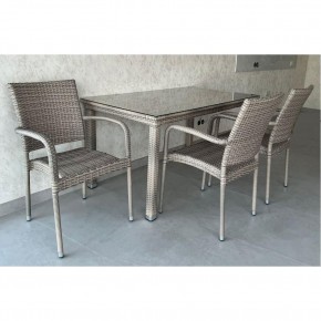 Комплект плетеной мебели T256C/Y376C-W85 Latte (4+1) + подушки на стульях в Тарко-Сале - tarko-sale.mebel24.online | фото 2