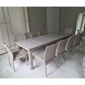 Комплект плетеной мебели T438/Y380C-W85 Latte (10+1) + подушки в Тарко-Сале - tarko-sale.mebel24.online | фото 3