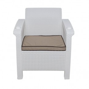 Комплект уличной мебели Yalta Premium Terrace Set (Ялта) белый (+подушки под спину) в Тарко-Сале - tarko-sale.mebel24.online | фото 6
