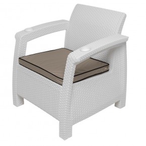 Комплект уличной мебели Yalta Premium Terrace Set (Ялта) белый (+подушки под спину) в Тарко-Сале - tarko-sale.mebel24.online | фото 7