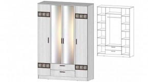 КОСТА-РИКА Шкаф 4-х створчатый (анкор светлый) в Тарко-Сале - tarko-sale.mebel24.online | фото