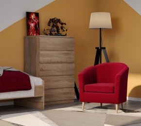Кресло для отдыха Тунне бордовое, ткань рогожка в Тарко-Сале - tarko-sale.mebel24.online | фото 3