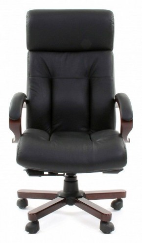 Кресло для руководителя Chairman 421 черный/орех темный, черный в Тарко-Сале - tarko-sale.mebel24.online | фото 2