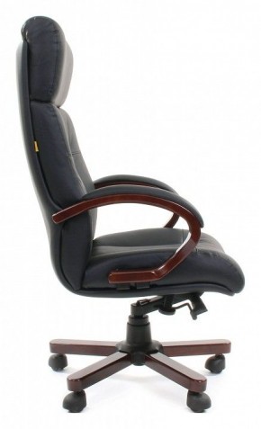 Кресло для руководителя Chairman 421 черный/орех темный, черный в Тарко-Сале - tarko-sale.mebel24.online | фото 3