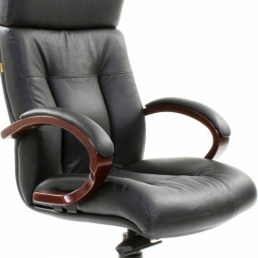 Кресло для руководителя Chairman 421 черный/орех темный, черный в Тарко-Сале - tarko-sale.mebel24.online | фото 6