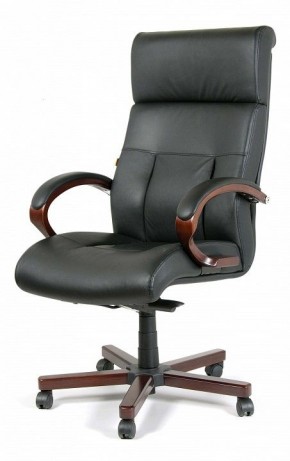 Кресло для руководителя Chairman 421 черный/орех темный, черный в Тарко-Сале - tarko-sale.mebel24.online | фото 7