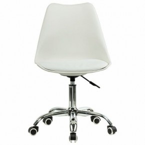 Кресло стул BRABIX "Eames MG-310 CH", хром, пластик белый, экокожа белая, 532923 в Тарко-Сале - tarko-sale.mebel24.online | фото 1