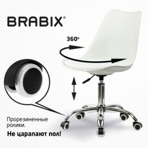 Кресло стул BRABIX "Eames MG-310 CH", хром, пластик белый, экокожа белая, 532923 в Тарко-Сале - tarko-sale.mebel24.online | фото 7