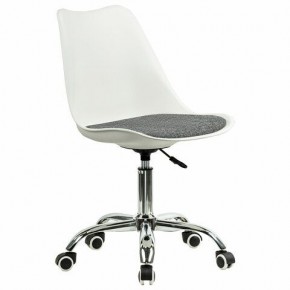 Кресло стул BRABIX "Eames MG-310 CH", хром, пластик белый, ткань серая, 532924 в Тарко-Сале - tarko-sale.mebel24.online | фото 2