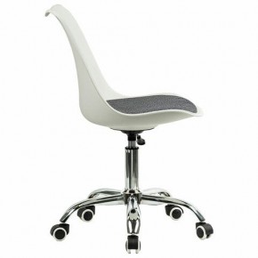 Кресло стул BRABIX "Eames MG-310 CH", хром, пластик белый, ткань серая, 532924 в Тарко-Сале - tarko-sale.mebel24.online | фото 3