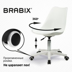 Кресло стул BRABIX "Eames MG-310 PL", пластик белый, экокожа белая, 532926 в Тарко-Сале - tarko-sale.mebel24.online | фото 5