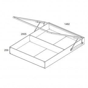 Кровать 140 с подъемником, TIFFANY, цвет вудлайн кремовый в Тарко-Сале - tarko-sale.mebel24.online | фото 4