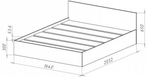 НИЦЦА-14 Кровать 1600 с настилом ЛДСП (НЦ.14) в Тарко-Сале - tarko-sale.mebel24.online | фото 3