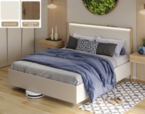 Кровать (Бело-серый U775 ST9/Дуб Галифакс Табак) 1400 в Тарко-Сале - tarko-sale.mebel24.online | фото