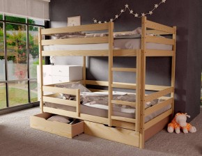 Кровать двухъярусная без крыши 80*160 без покраски в Тарко-Сале - tarko-sale.mebel24.online | фото