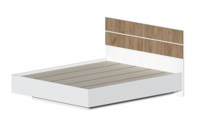 Кровать Ева (Белый текстурный/Дуб крафт золотой) в Тарко-Сале - tarko-sale.mebel24.online | фото