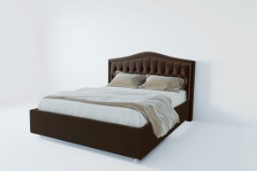 Кровать Калининград с ПМ 1400 (экокожа коричневая) в Тарко-Сале - tarko-sale.mebel24.online | фото 2