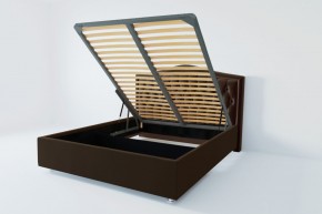 Кровать Калининград с ПМ 1800 (экокожа коричневая) в Тарко-Сале - tarko-sale.mebel24.online | фото