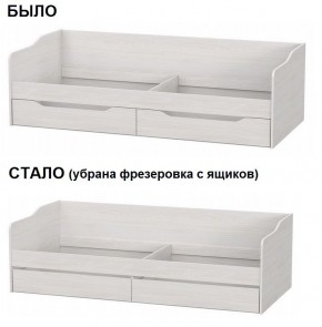 Кровать КР 1 Серия 2 + основание ДСП Лайт (Ясень Анкор светлый) в Тарко-Сале - tarko-sale.mebel24.online | фото 2