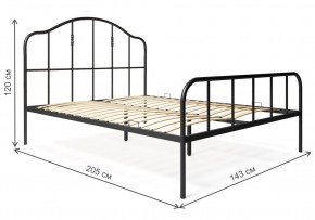 Кровать Милена 140х200 черная в Тарко-Сале - tarko-sale.mebel24.online | фото