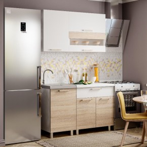 Кухня Айсбери 1,2 м (белый/дуб сонома) в Тарко-Сале - tarko-sale.mebel24.online | фото