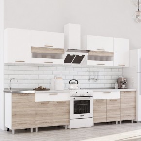 Кухня Айсбери 2.4 м (Белый/Дуб Сонома) в Тарко-Сале - tarko-sale.mebel24.online | фото