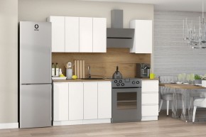 Кухня Хилтон 1.6 м (Белый текстурный/Дуб Вотан) в Тарко-Сале - tarko-sale.mebel24.online | фото