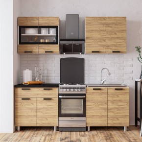 Кухня Крафт 1.6 (белый/крафт) в Тарко-Сале - tarko-sale.mebel24.online | фото