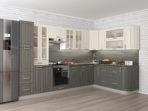 Кухня модульная Луксор серый-белый в Тарко-Сале - tarko-sale.mebel24.online | фото 2