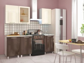 Кухня Танго модульная шоколад-ваниль в Тарко-Сале - tarko-sale.mebel24.online | фото 2