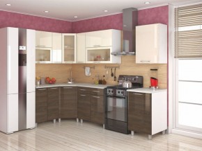 Кухня Танго модульная ваниль-дуб шале мореный в Тарко-Сале - tarko-sale.mebel24.online | фото 2