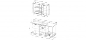 Кухонный гарнитур Белый Глянец 1600 (Стол. 26мм) в Тарко-Сале - tarko-sale.mebel24.online | фото 2