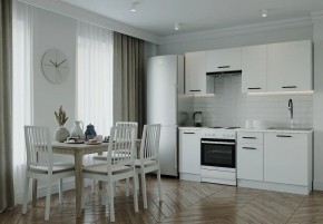Кухонный гарнитур Белый Глянец 2000 (Стол. 26мм) в Тарко-Сале - tarko-sale.mebel24.online | фото 1