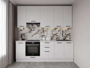 Кухонный гарнитур Белый Глянец 2400 h950 (Стол. 26мм) в Тарко-Сале - tarko-sale.mebel24.online | фото 1