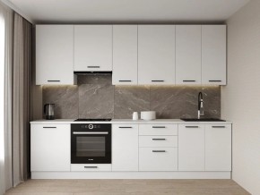 Кухонный гарнитур Белый Глянец 3000 h950 (Стол. 26мм) в Тарко-Сале - tarko-sale.mebel24.online | фото