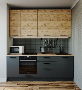 Кухонный гарнитур Дели 2200 (Стол. 26мм) в Тарко-Сале - tarko-sale.mebel24.online | фото
