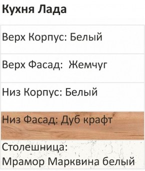 Кухонный гарнитур Лада 1000 (Стол. 38мм) в Тарко-Сале - tarko-sale.mebel24.online | фото 3