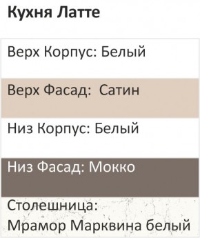Кухонный гарнитур Латте 2200 (Стол. 38мм) в Тарко-Сале - tarko-sale.mebel24.online | фото 3