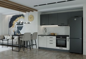 Кухонный гарнитур Лофт 2550 (Стол. 38мм) в Тарко-Сале - tarko-sale.mebel24.online | фото