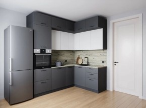 Кухонный гарнитур Меренга 2200*1700 (Стол. 38мм) в Тарко-Сале - tarko-sale.mebel24.online | фото 1