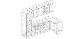 Кухонный гарнитур Меренга 3200*1400 (Стол. 38 мм) в Тарко-Сале - tarko-sale.mebel24.online | фото 2