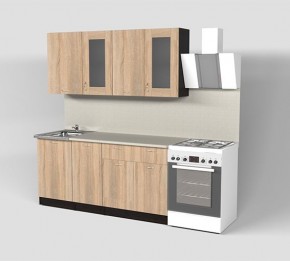 Кухонный гарнитур Симона демо 1700 (Венга/Дуб Сонома) в Тарко-Сале - tarko-sale.mebel24.online | фото 1