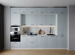 Кухонный гарнитур Смоки 3400 (Стол. 26мм) в Тарко-Сале - tarko-sale.mebel24.online | фото